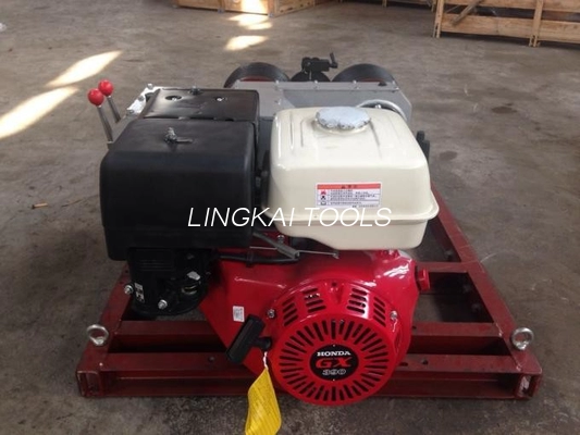 Honda GX390 Motor 13HP ile Çift Kapstan Taşınabilir Kablo Çektirme 5 Ton