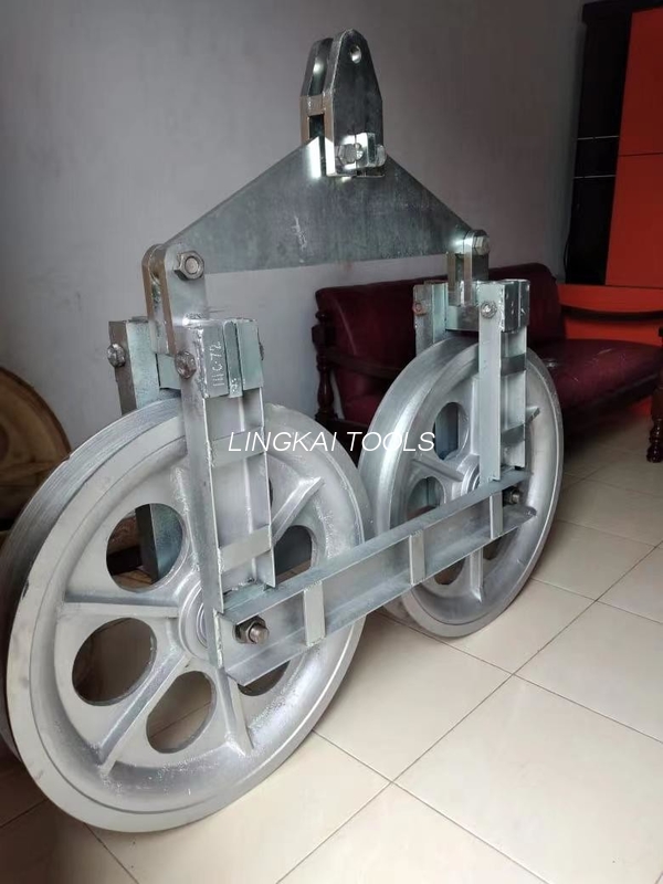 Enerji Hattı İnşaatı İçin Tek İletkenli Tandem Kasnaklar Çekme Blokları