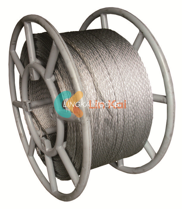 Tek İletken Veya OPGW Tel Çekme İçin Hafif 8/12 Telli 11MM Anti Büküm Çelik Tel Halat