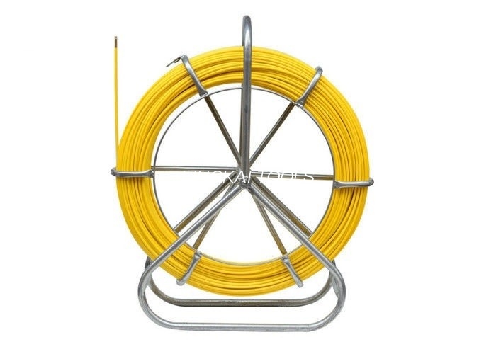 Taşınabilir Sarı Yeraltı Kablo Aletleri, 4 ~ 16 Mm Fiberglas Boru Rodder
