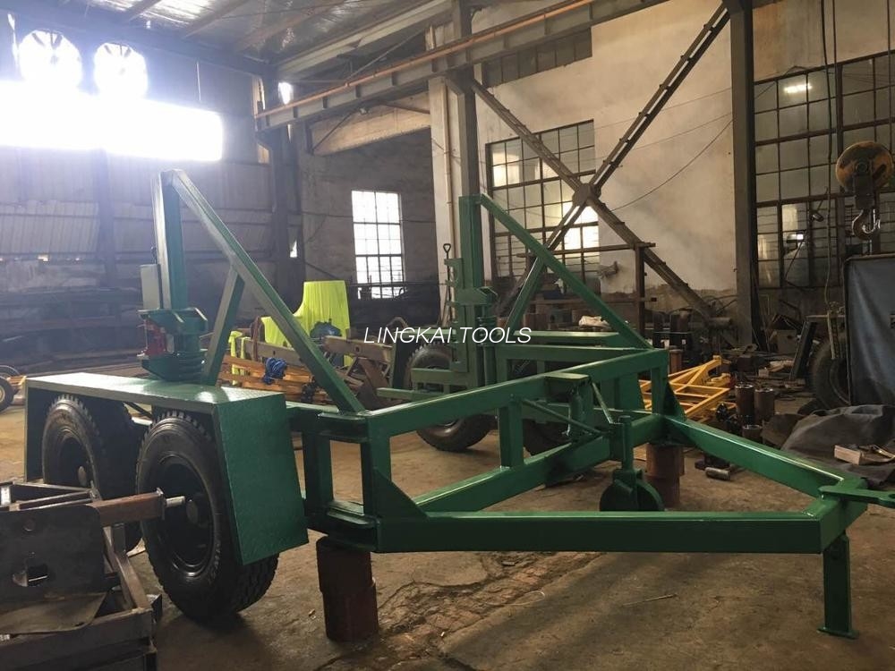 Yüzey İşlem Sprey Boyalı 12 Ton Yük Kapasiteli Kablo Tamburu Taşıyıcı