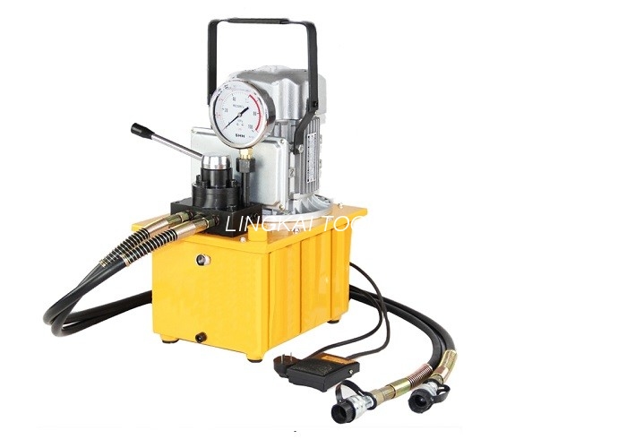Çift oyunculuk elektrikli hidrolik pompa HBB-700AB manuel valf tahrikli tip aracı