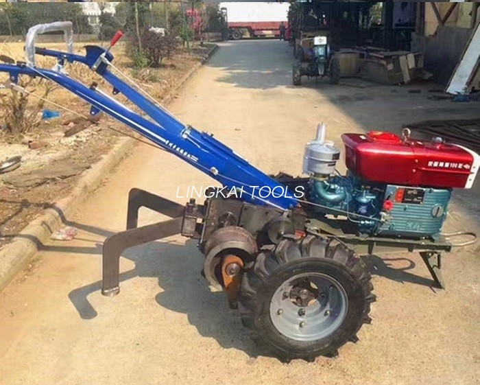 Kablo Çekme Tel Halat Çekme El Traktörü İçin İki Tekerlekli Yürüyen Traktör Kablo Çekme Makinesi