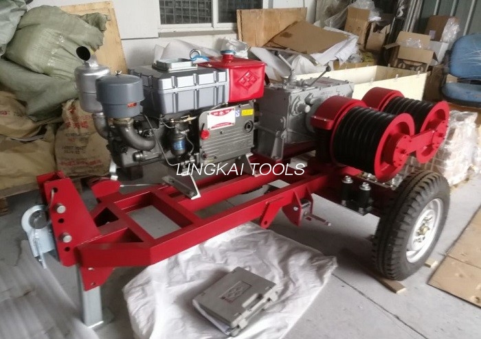 Römork Maçlı Honda / Yamaha Benzinli Motorlu Çift Kaptan Tamburlu Vinç 5 Ton