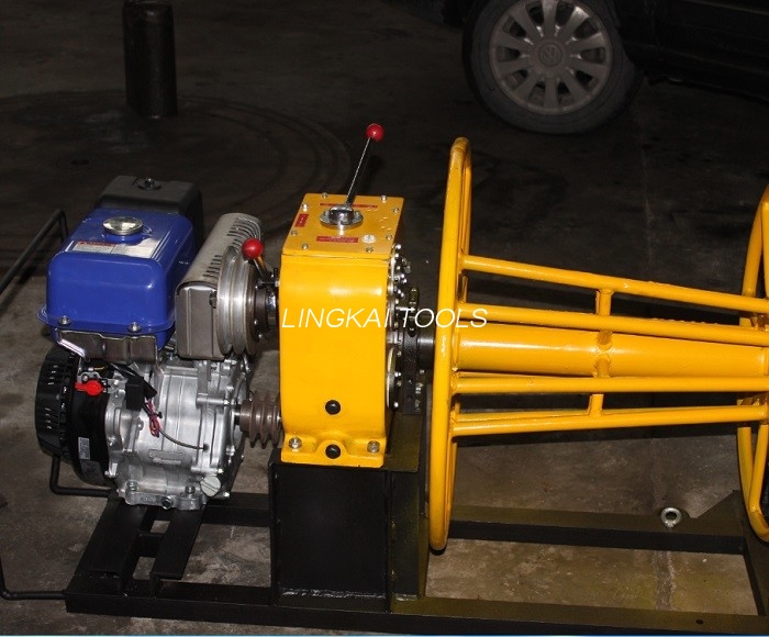Tel Çekme / Halat Sarıcı İçin Benzinli Motorlu Halatlı Vinç 2 Ton