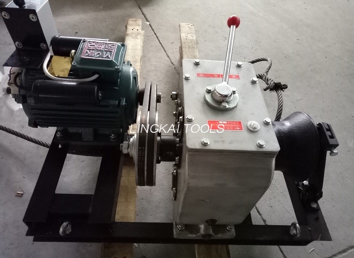 Güç İnşaatı için 220v 380v 3 Ton Elektrik Tel Çektirme / Kablo Çekme Aletleri