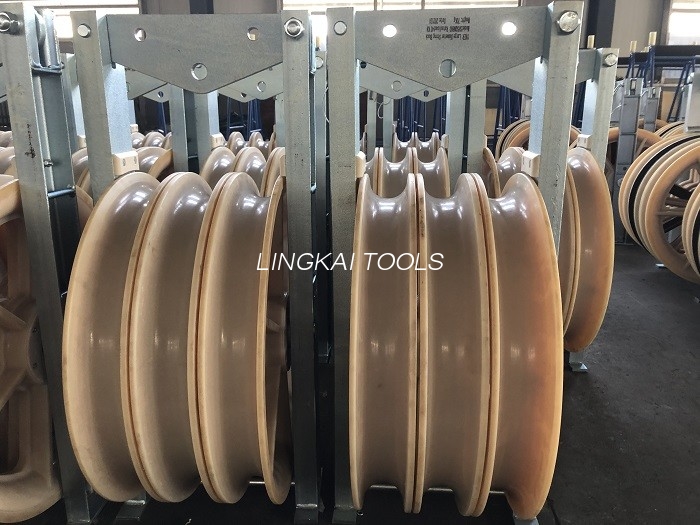 Havai Paket Kablo İçin 660mm Naylon Silindirler İletken Çekme Blokları