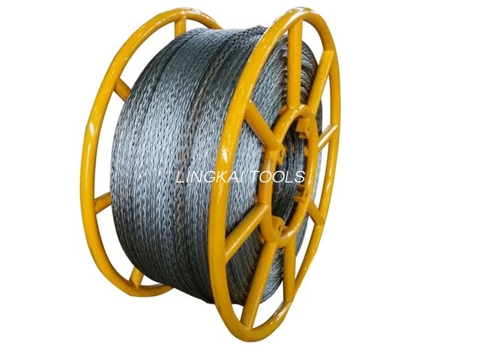 Tek İletkenli veya Ovehead Opgw Tel Çekme için 11mm Anti Twist Çelik Halat