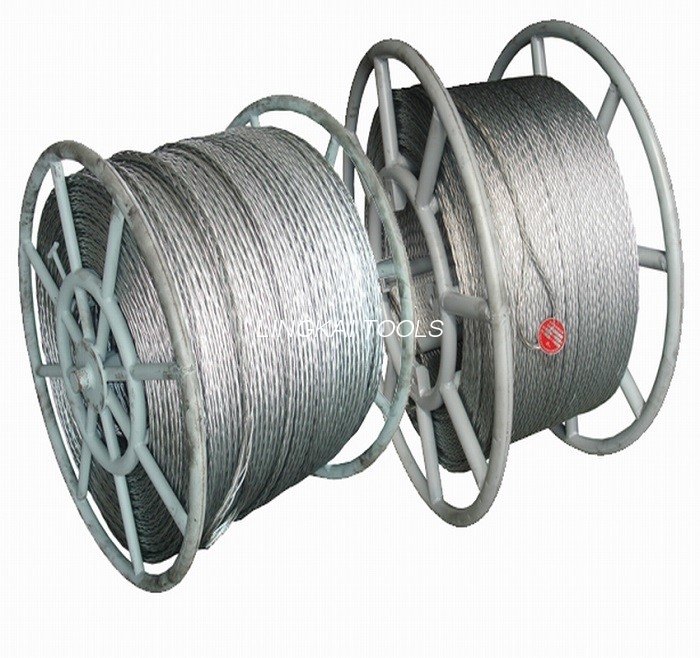 İki Paketlenmiş İletken İçin 16mm Anti Büküm Çelik Halat Havai Hat Araçları
