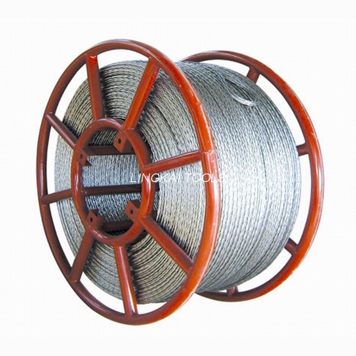 800 Kv İletim Hattı Çekme için 26mm Anti Büküm Örgülü Çelik Halat