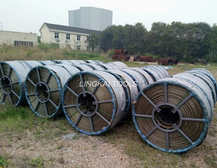 İletken veya Optik Fiber Kabloyu Çekmek İçin 8 Telli Büküm Önleyici Örgülü Çelik Halat